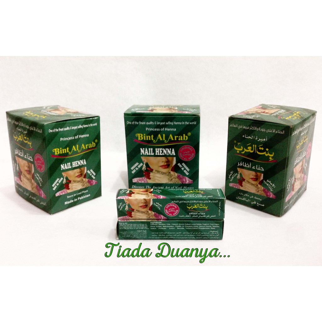 Henna / Inai / Pacar / Kuku Nail Bint Al Arab