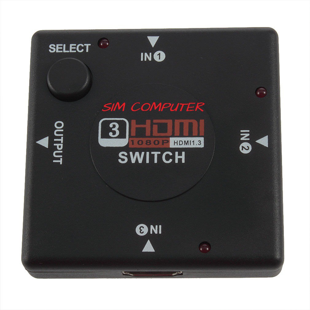 HDMI Switch 3 port Kotak  HDMI Switcher 3 port Kotak