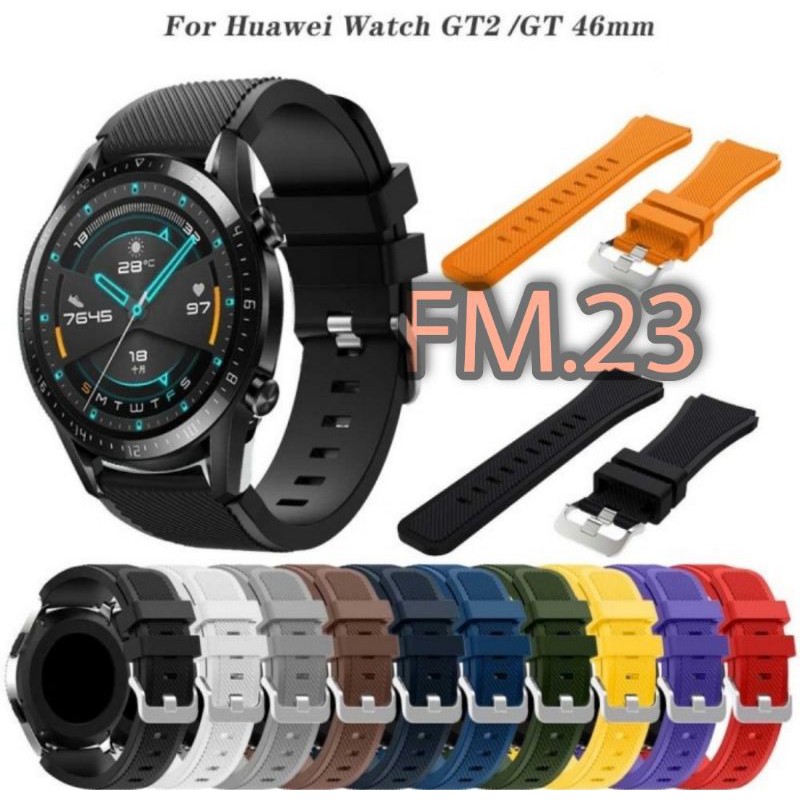 STRAP TALI JAM TANGAN SMARTWATCH HUAWEI WATCH GT 1 2 3 4 5 6 PRO 46MM RUBBER SILICONE WATCH BAND ACC
