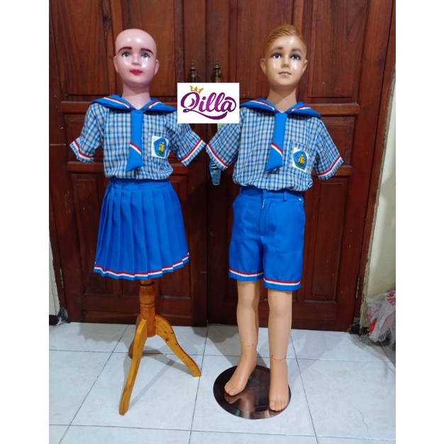 Seragam TK AL Kotak Biru