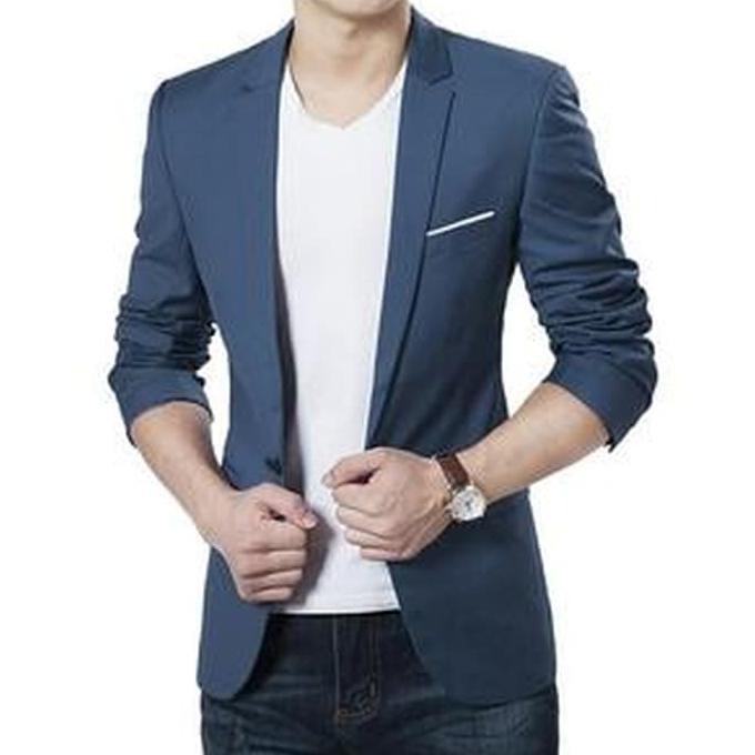 Jual BLAZER ARIEL NAVY | BLAZER PRIA | ATASAN PRIA - Navy, M Berkualitas