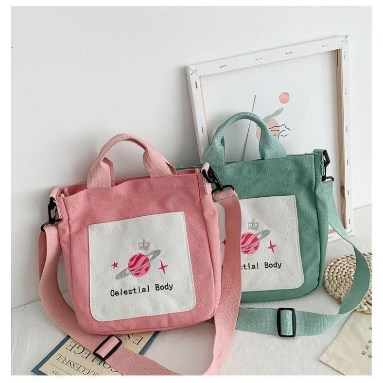 Totebag Wanita Bisa Selempang Planet