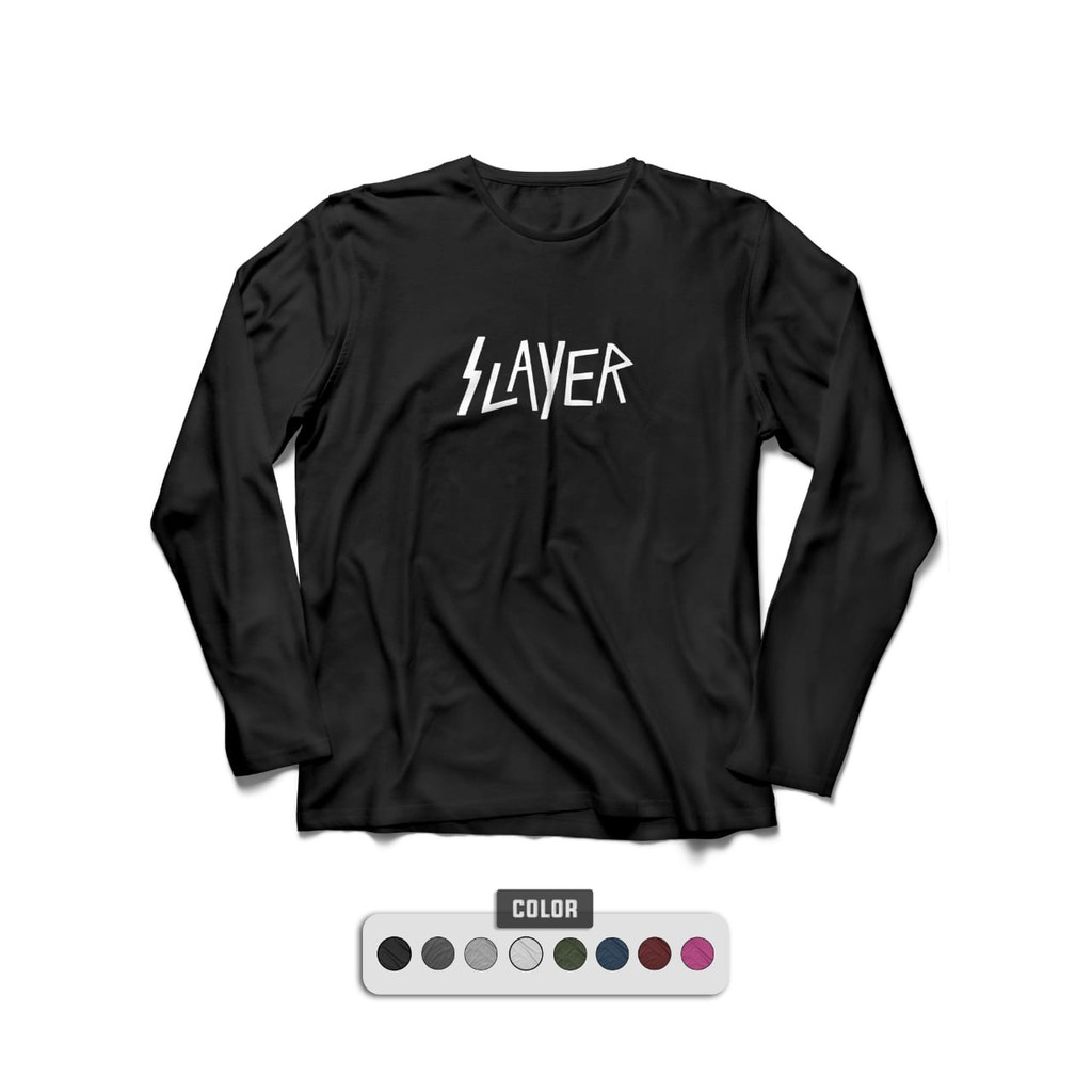 KAOS LENGAN PANJANG SLAYER MURAH DAN PREMIUM