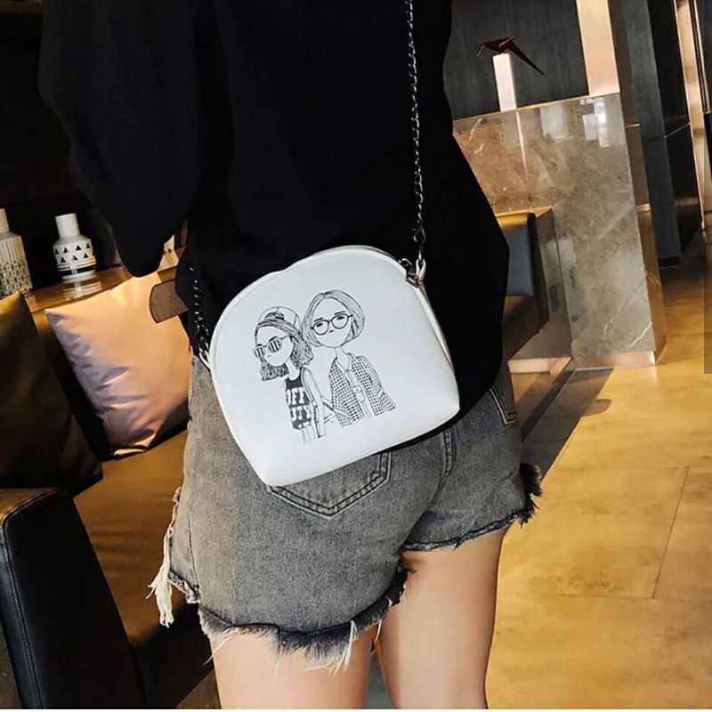 dem_sare / DS1020 - SWAG GIRL Tas Selempang Rantai Fashion Sling Bag Tas Selempang Mini Wanita Fashion