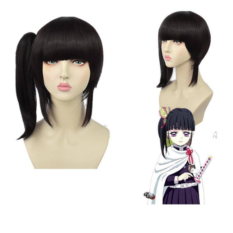 【Wetrose】Ready Stock Anime Demon Slayer Kimetsu No Yaiba Tanjirou Kamado Nezuko Giyuu Zenitsu Muichiro Shinobu Mitsuri Kanao Cosplay Costume Kostum Wig