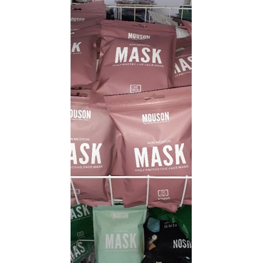 masker muson warna lady pink satu pack isi 10 pcs