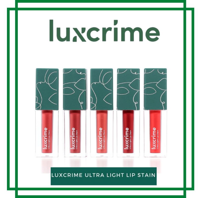 Luxcrime Ultra Light Lip Stain Lip Tint Apricot | Flamingo | Amber | Glastonberry