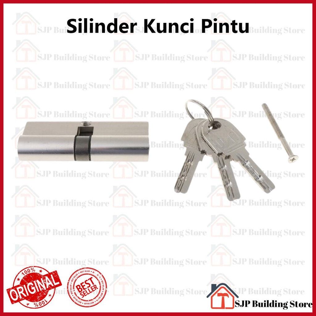 Silinder kunci besar anak kunci besar Cylinder l Silinder l Anak Lubang Kunci Pintu Kecil Jantung Kuningan