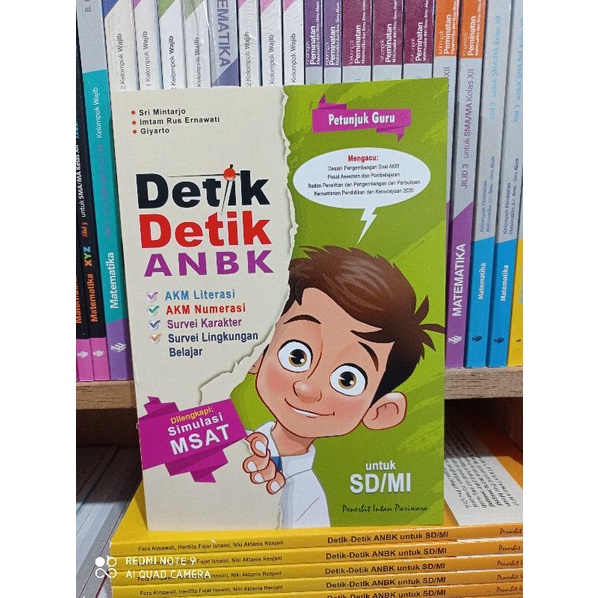 [Intan Pariwara] NEW Buku Kunci Jawaban Petunjuk Guru Detik - Detik ANBK SD / MI Intan Pariwara