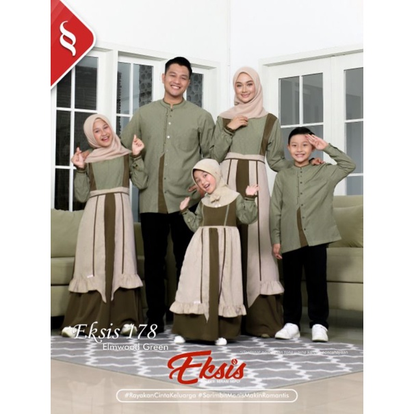 Eksis 178 elmwood green baju sarimbit muslim terbaru 2022 baju sarimbit seply