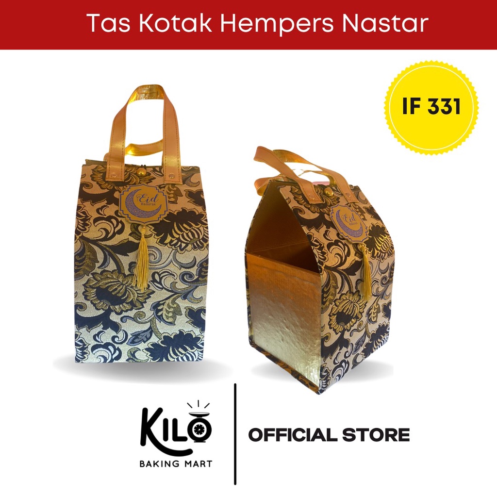 

Hardbox Hampers Lebaran Model Tas / Gift Box Idul Fitri / Box Hampers kue kering