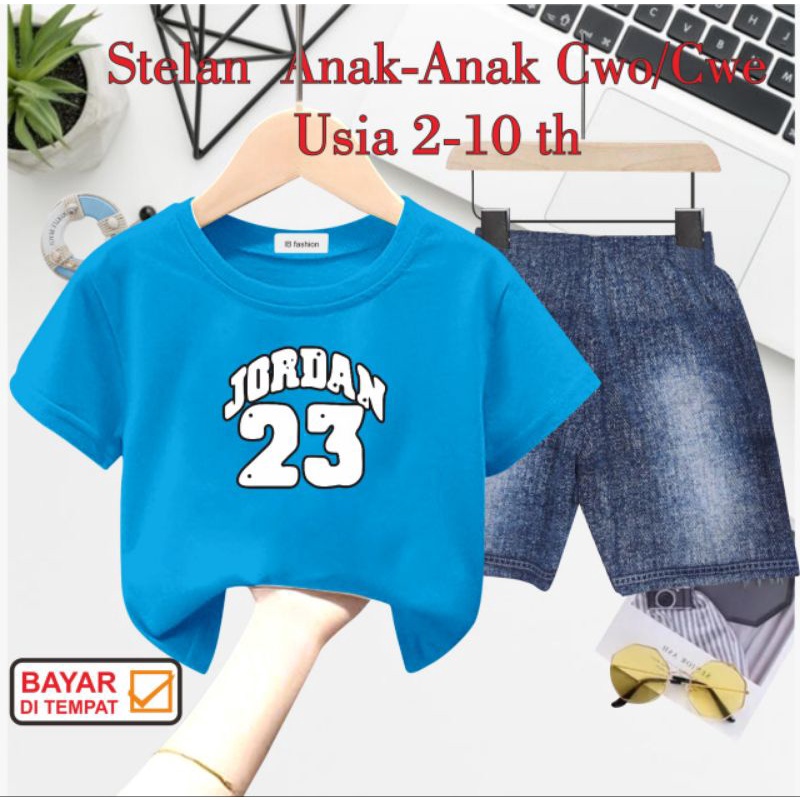 ((IB))SETELAN ANAK2 UNISEX SEMI JEANS/JQRD4N DIGITAL SABLON