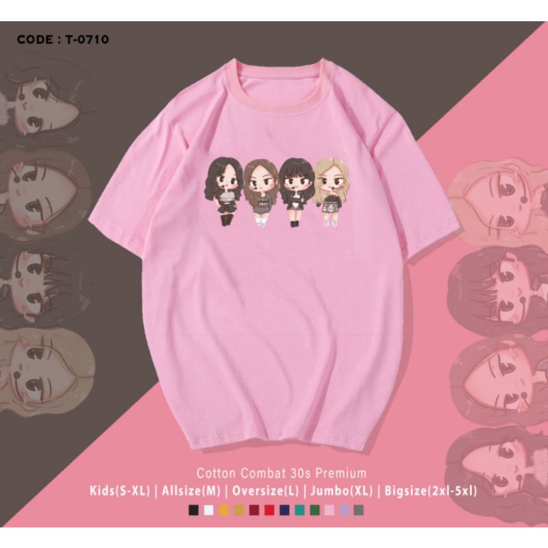 KAOS T-SHIRT BLACKPINK JISOO/LISA/JENNIE/ROSE