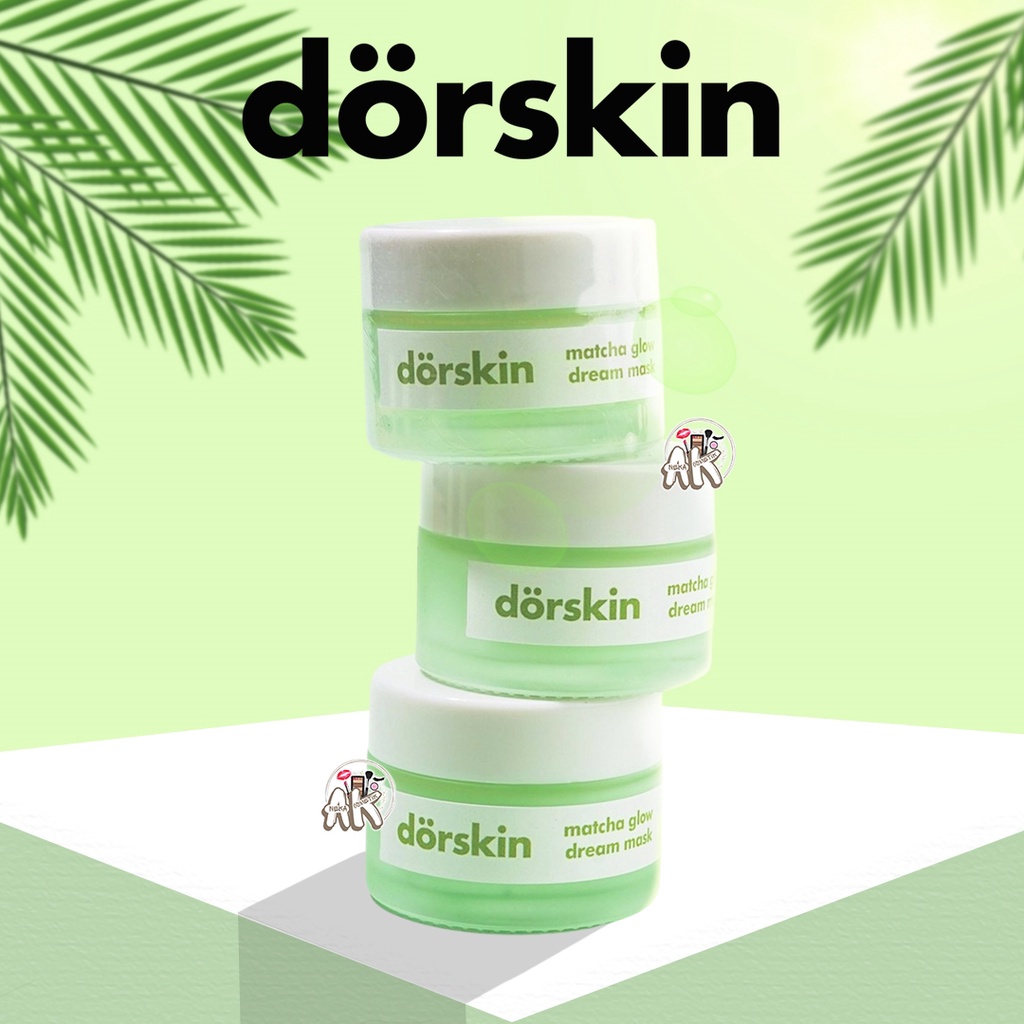 DORSKIN MATCHA GLOW DREAM SLEEPING MASK BRIGHTENING MASKER / MOISTURIZER GEL