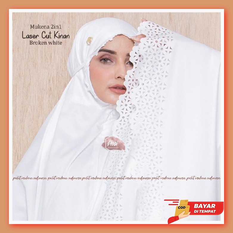 Mukena Dewasa Motif Bunga Alisha Renda Mewah Daily Traveling 2 In 1 Jumbo Bahan Rayon Premium Fashio