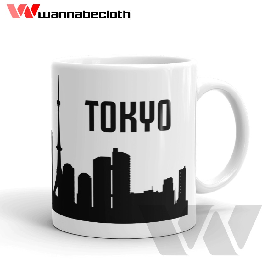 Gelas Tokyo Japan Jepang Mug Tokyo Japan Jepang Souvenir Tokyo Japan Jepang Mug World City v2