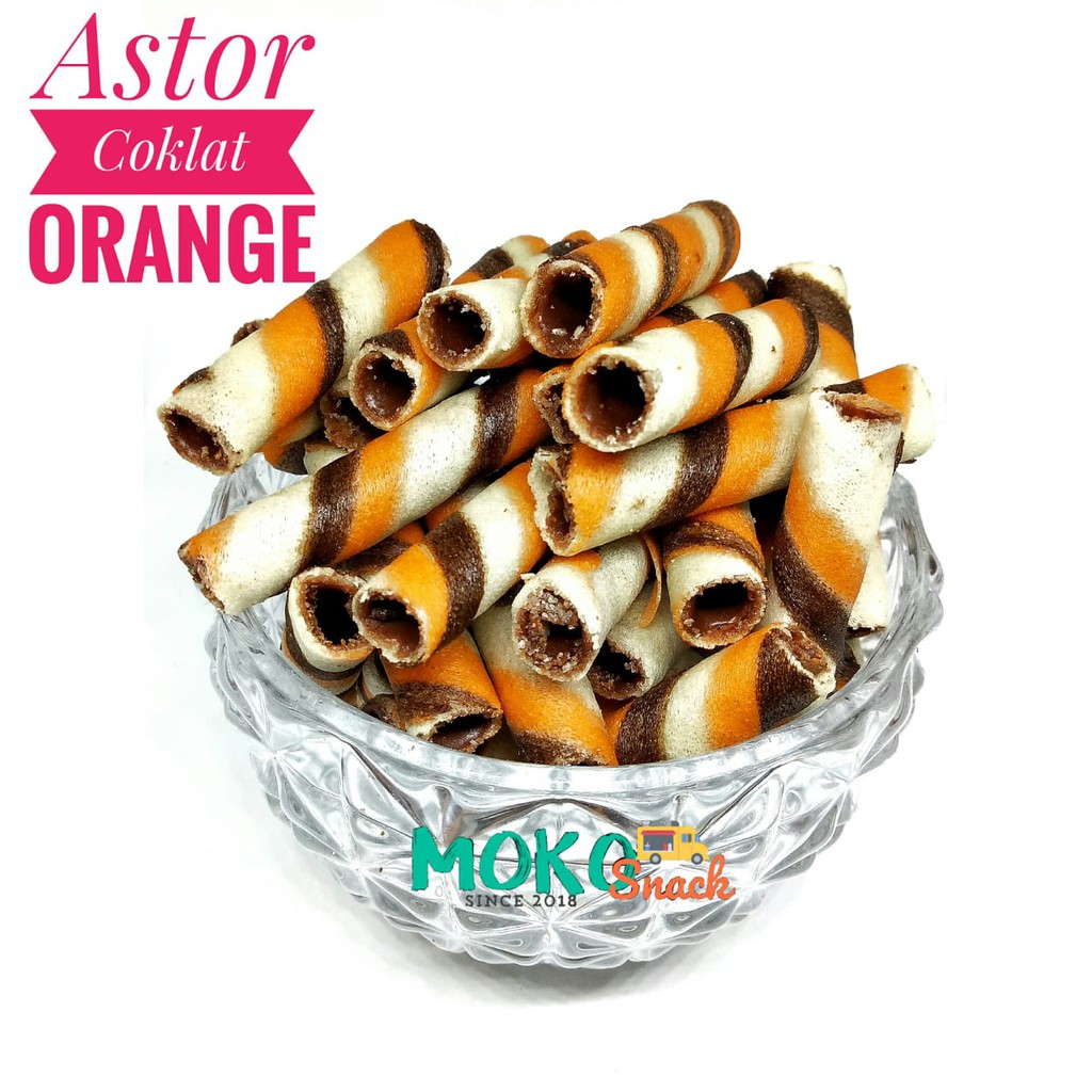 

Snack Cemilan Astor Coklat Orange 1 Kilo