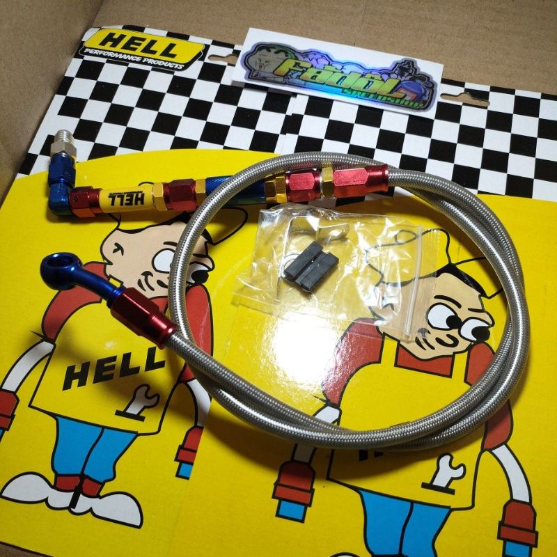 Selang Rem Depan Variasi PSI HELL 95CM Beat Vario Supra Revo Vega Jupiter Tiger MP CB RX King
