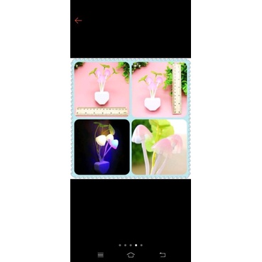 [IMPOR] D6030 - Lampu Tidur Bentuk Jamur L224 / Lampu Hias / Model Avatar / Sensor Chya