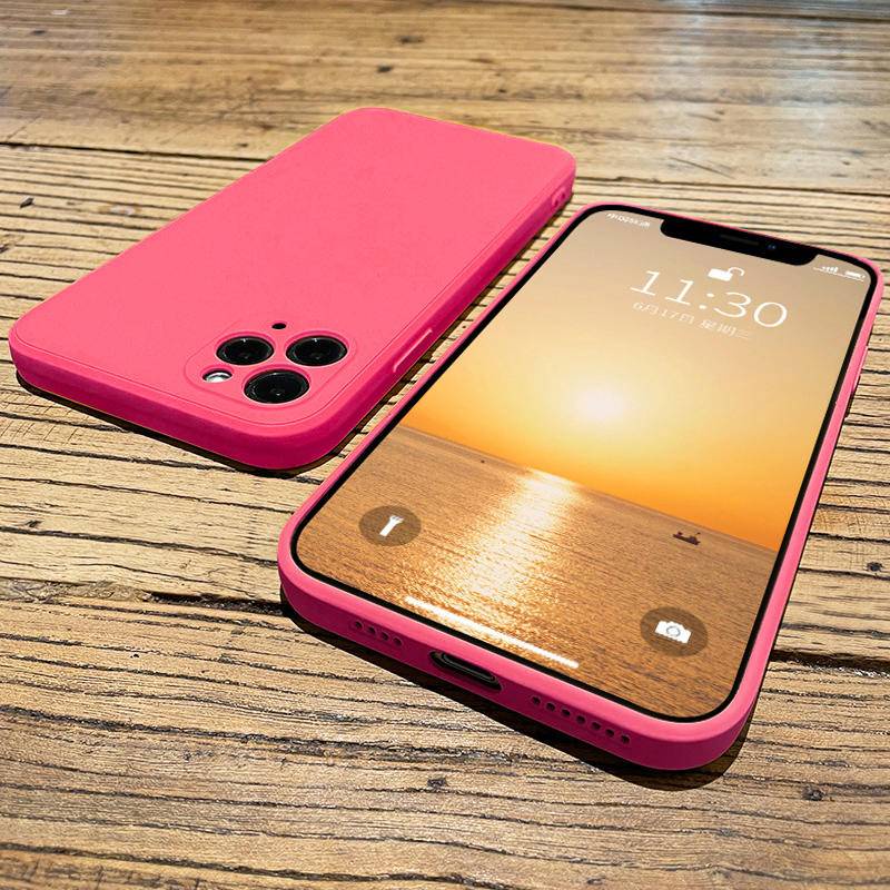 Soft Case Bahan Silikon Bentuk Persegi Untuk Iphone 11 12 13 Pro Max X Xs Max Xr