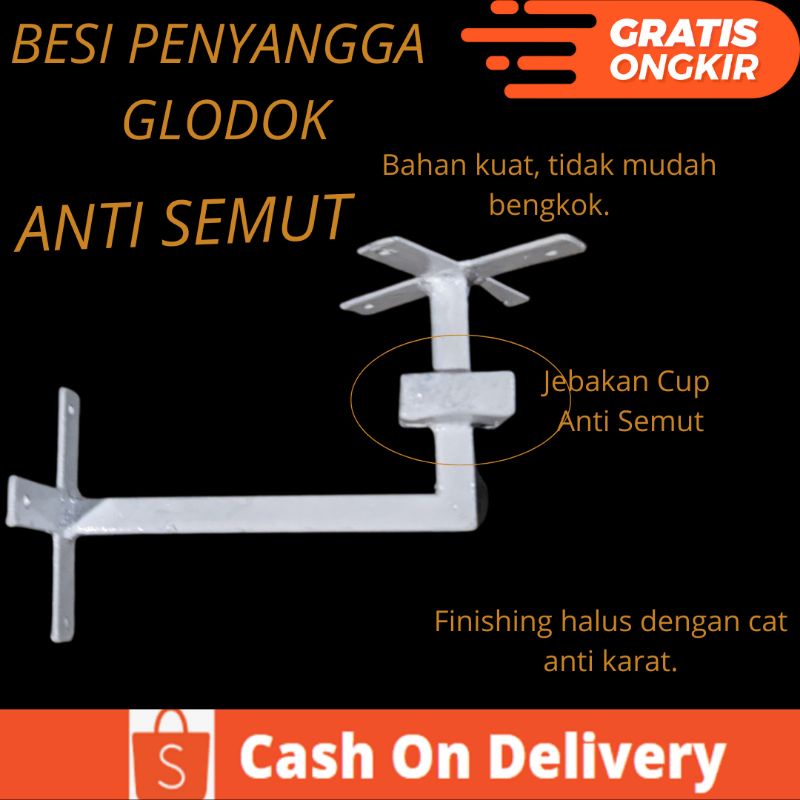 BESI STAND PENYANGGA GANTUNGAN GLODOK GLODOG PAGUPON KANDANG BURUNG LOVEBIRD LABET KENARI MERPATI DL