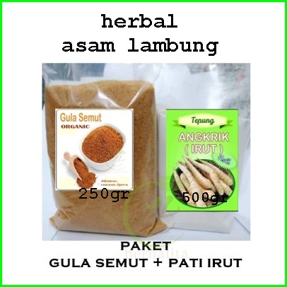 

paket pati irut 500 gram dan gula semut 250 gram