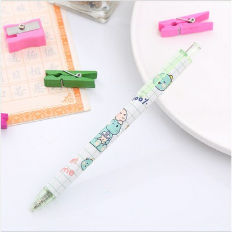 

SumutShop Pen Gel Mekanik Import Motif Cartoon Cat Dinosaur / Pulpen Pelajar Dan Kantor Pena Lucu Motif Dino Imut