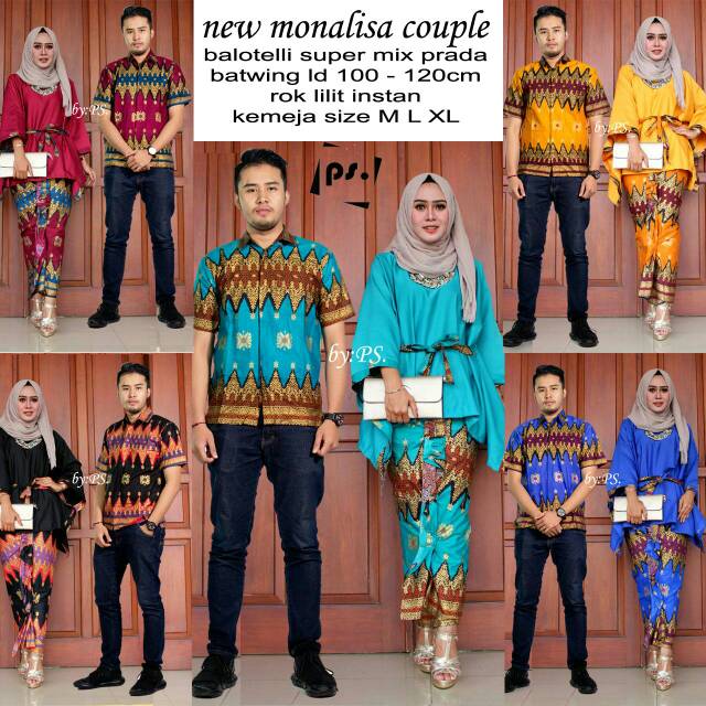 Couple batik muslim model terbaru. Sarimbit batik best seller