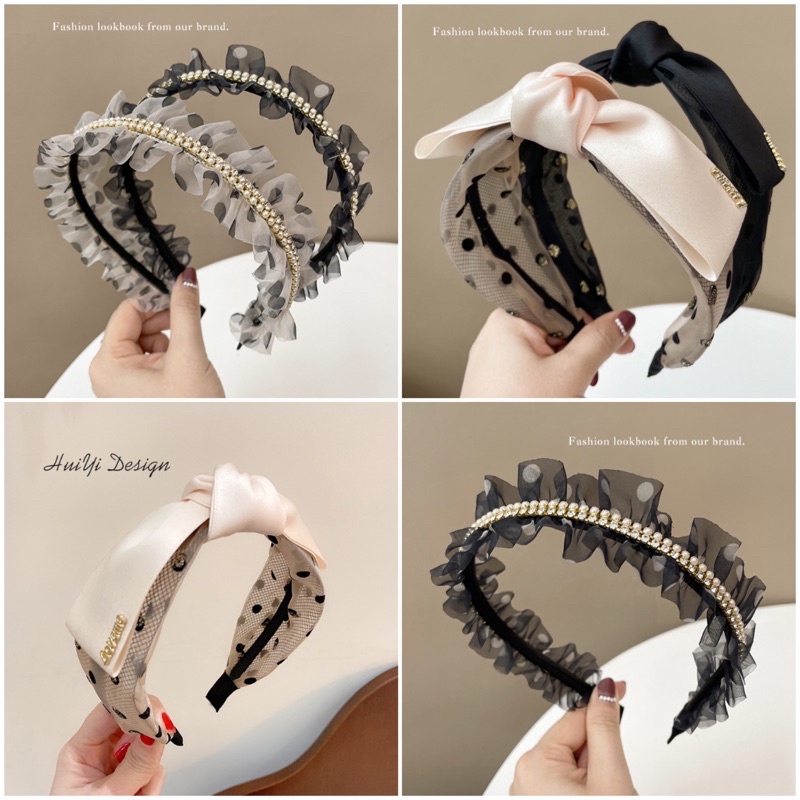 Bando-107/Bendo FASHION/Premium Bandana Simpul Twist Elastis Ala Korea Untuk Wanita