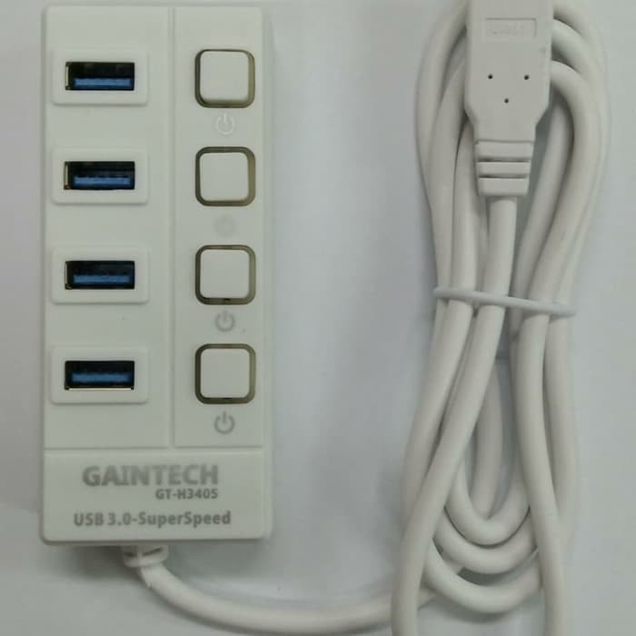 USB Hub 4Port Gaintech GT-H3405 USB 3.0 with On/Off