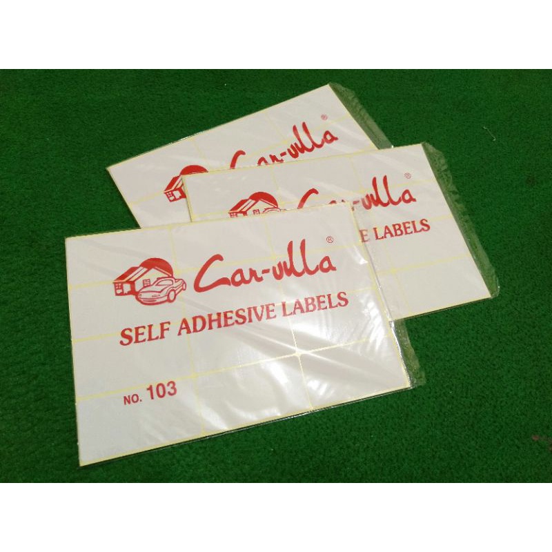 

LABEL NAMA 103 CARVIL