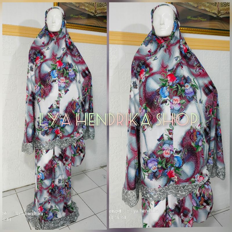 Mukena rayon adem jumbo bordir