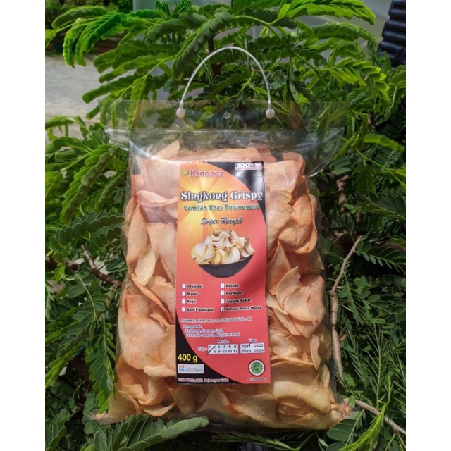 

Keripik Singkong - balado pedas manis - 400gr - Renyah dan enak