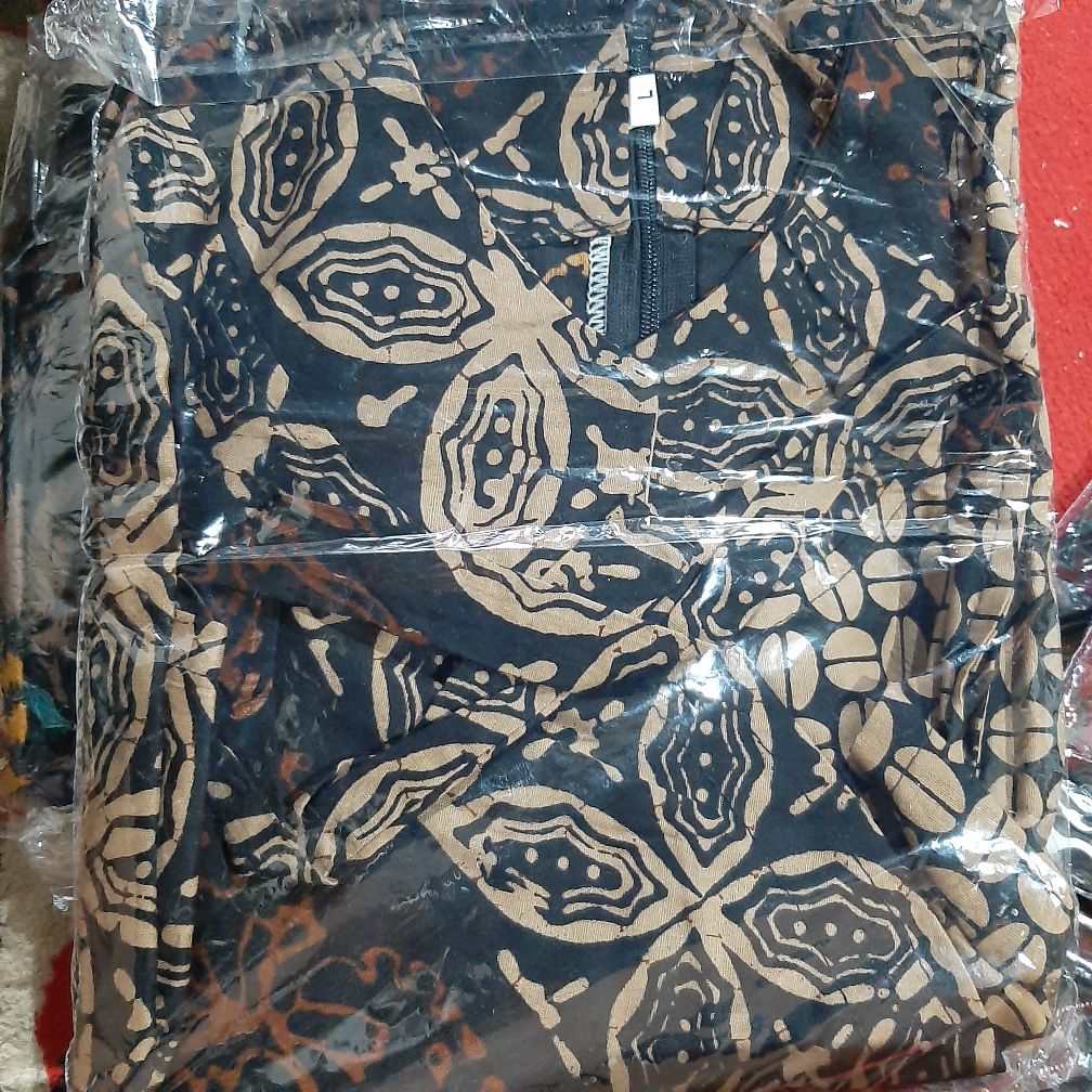M L Xl Xxl Jumbo Tunik Batik Kimono Atasan Wanita Batik Modern Batik Murah Ready Seragam Baju Batik