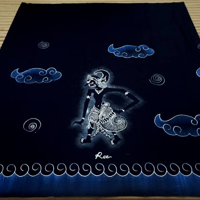 Sarung lukis dewasa/sarung batik pekalongan/wayang mega biru s45