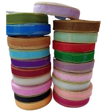 

Pita Organdi Lis Mas Ukuran 1/2 inch Per Roll