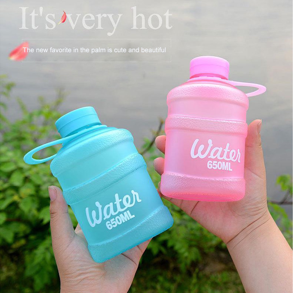 Botol Minum Portable Kapasitas Besar 650ml Bahan Plastik Untuk Anak-Anak