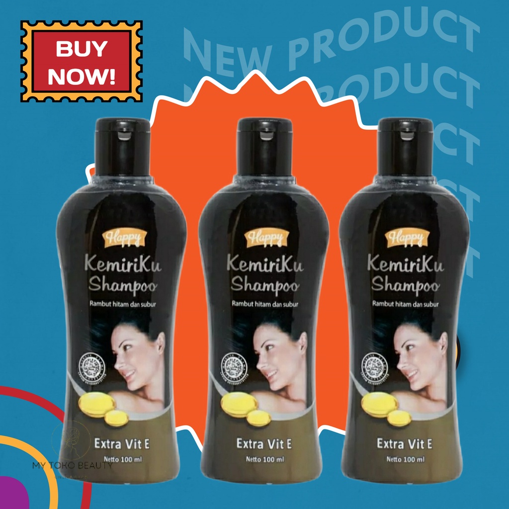 SHAMPO PENGHITAM RAMBUT/PENGHILANG UBAN ORIGINAL SHAMPO HAPPY  KEMIRIKU HAPPY