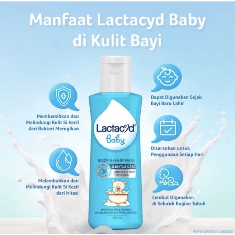 Lactacyd Baby Sabun Mandi Bayi 250ml - Menjaga Kulit dari Iritasi