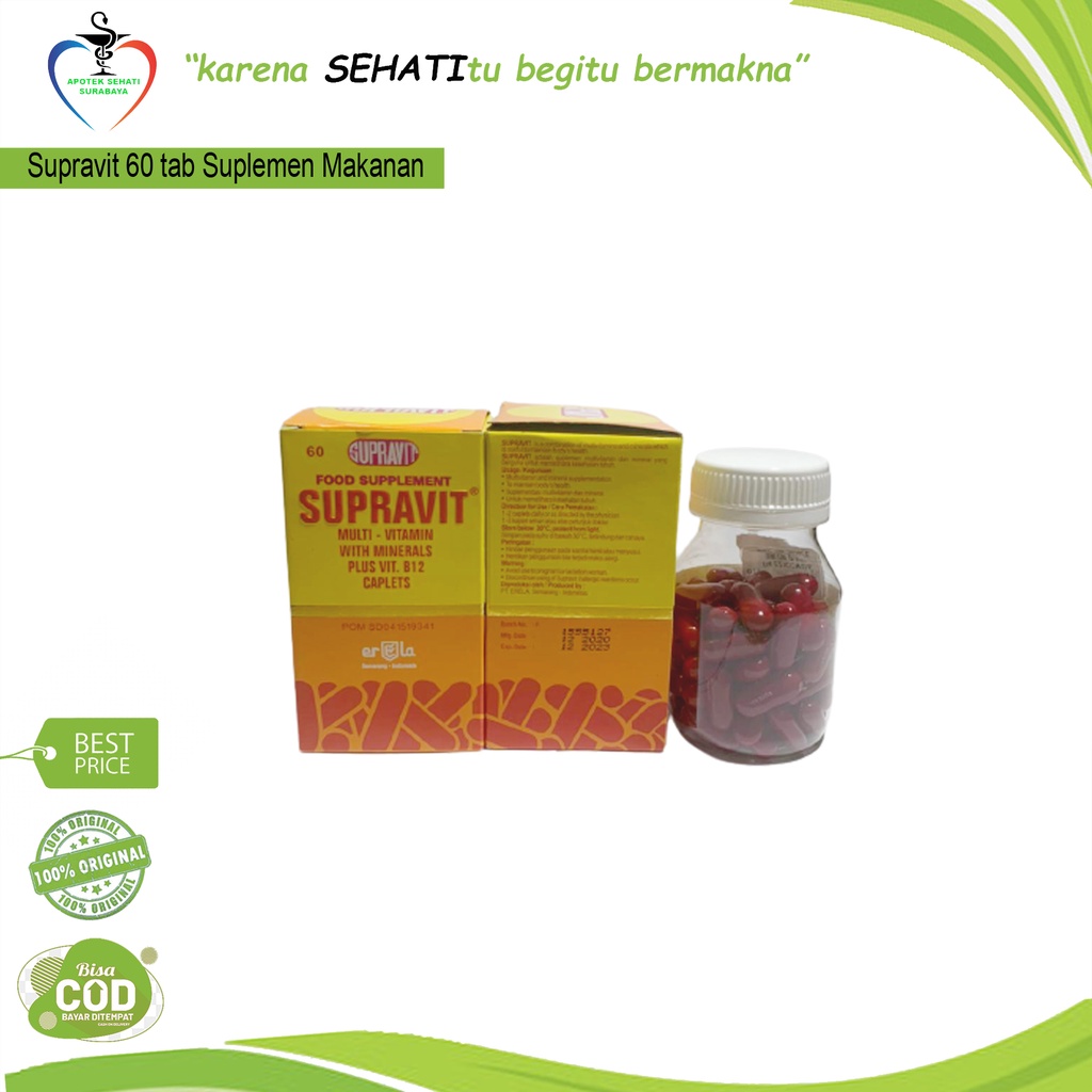 SUPRAVIT MULTIVITAMIN LENGKAP MURAH