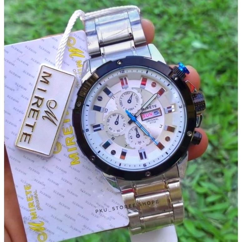MIRETE ORIGINAL  WATER RESISITANT_JAM TANGAN PRIA ORIGINAL MODEL TERBARU_JAM TANGAN PRIA IMPORT TERLARIS, JAM TANGAN COWOK WATER RESISITANT REE BATRAI CADANGAN