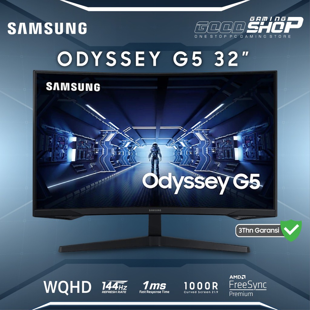 SAMSUNG ODYSSEY G5 / G-5 32'' WQHD Monitor - Gaming Monitor