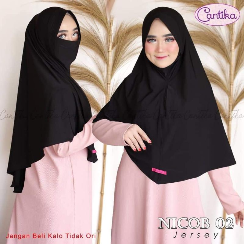 Jilbab Hijab Khimar Syari Niqob Original Cantika