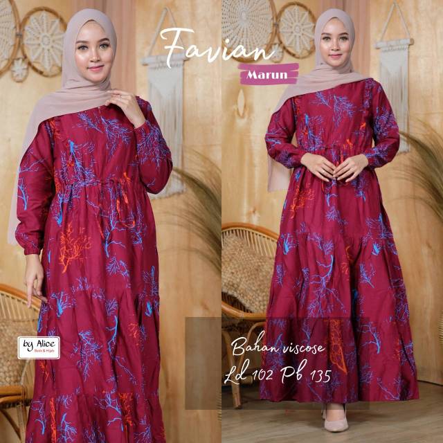 GAMIS KATUN VISCOSE FAVIAN BY ALICE