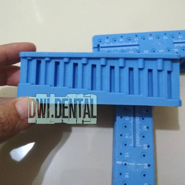 C2 - Dental endo block mm pengukur jarum endo