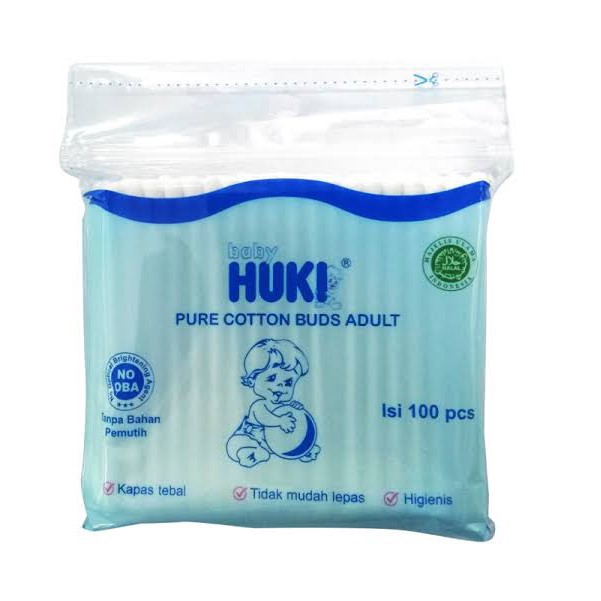 homimart I HUKI Pure Cotton Buds Extra Fine for Baby Isi 100Sticks