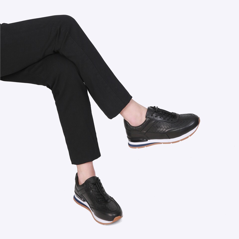 SEPATU SNEAKER EVERBEST PRIA ORIGINAL CASUAL KETS KULIT HITAM EMA2