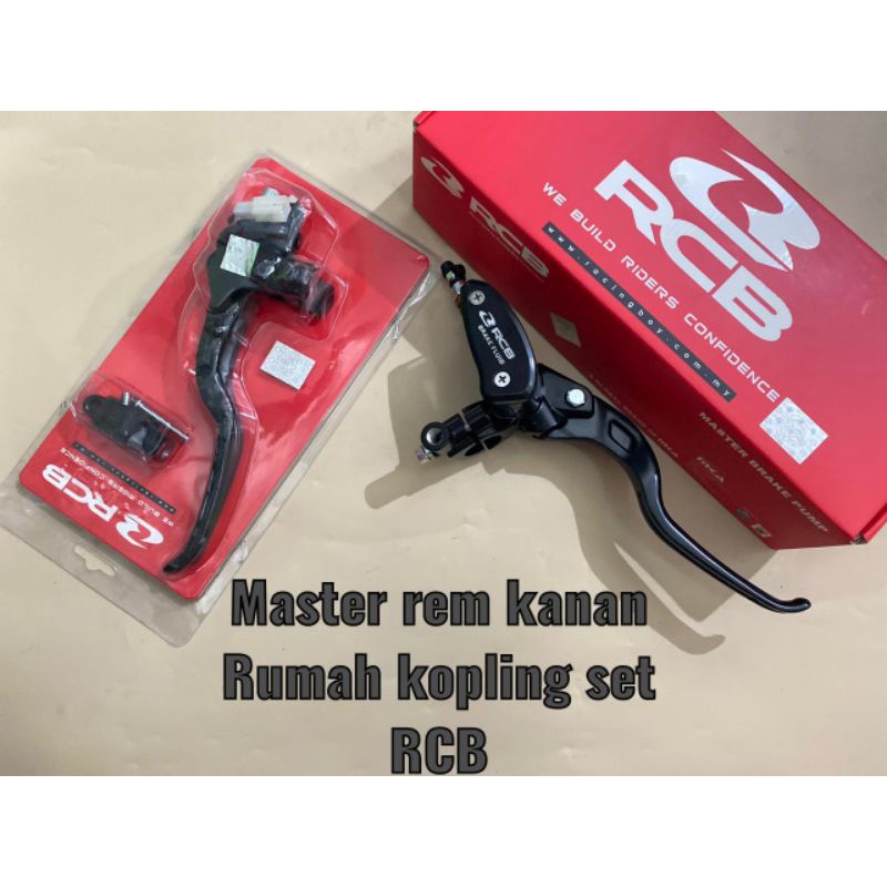 MASTER REM RCB Dan HANDLE KOPLING RCB KANAN KIRI - MASTER REM RCB OVAL KOTAK 12.7 14 MM E2 E3 HANDLE