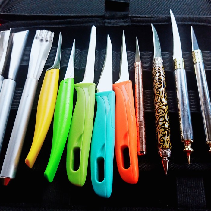 pisau ukir buah settttt