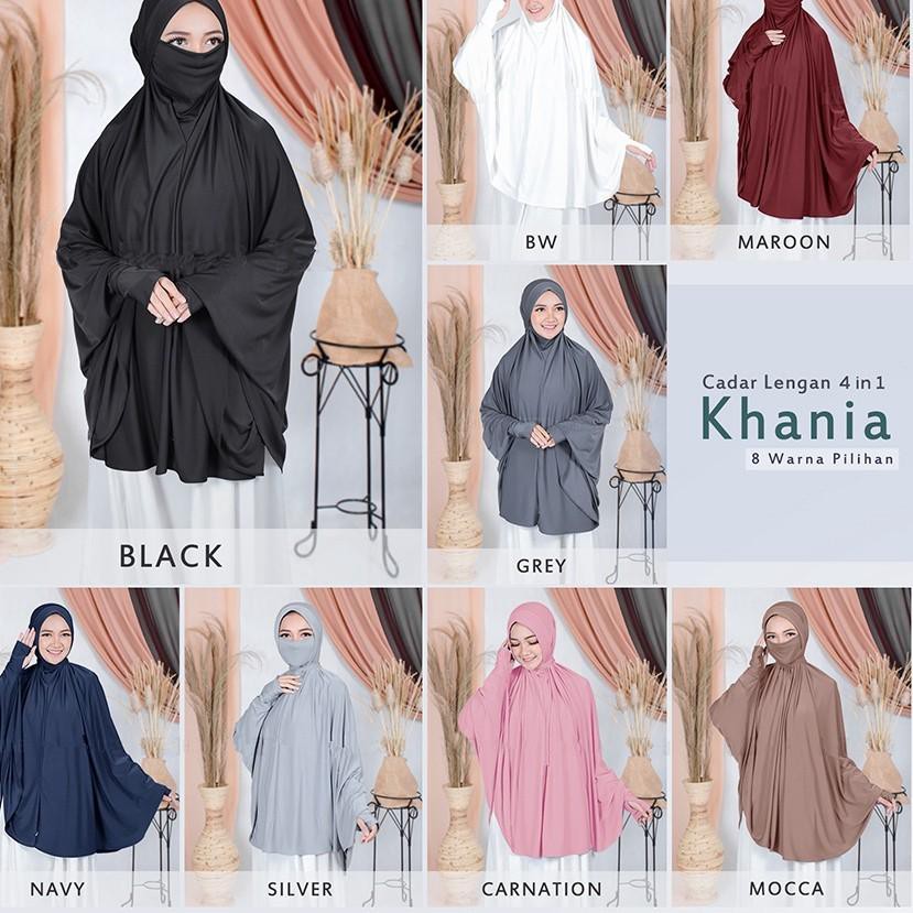 ONGKIR9RB Jilbab Lengan Jumbo Bergo Lengan Panjang Hijab Cadar Jumbo Non Pad Tali